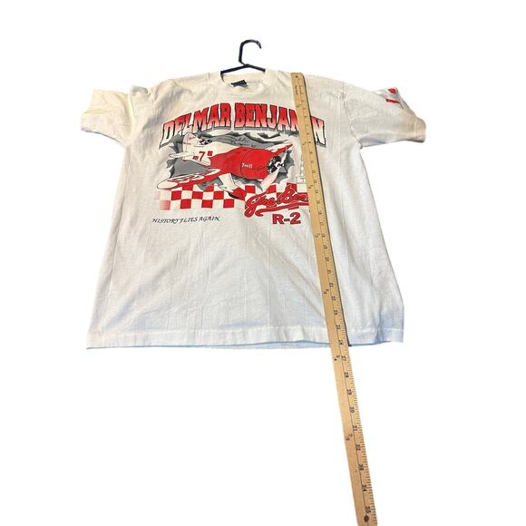 Vintage Gee-Bee R-2 White T-Shirt By Delmar-Benjamin Size Large - Picture 2 of 7